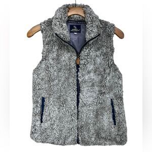 Simply Southern Full Zip Sherpa Vest with Pockets Womens Medium